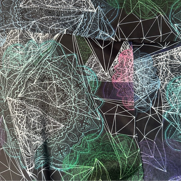 Onzie Mathematics Print Cropped Active Leggings Size S/M - Picture 11 of 13